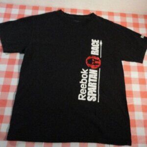 MEDIUM DISC REEBOK SPARTAN RACE "I FINISHED. CAN YOU?" BLACK T SHIRT SV 2512